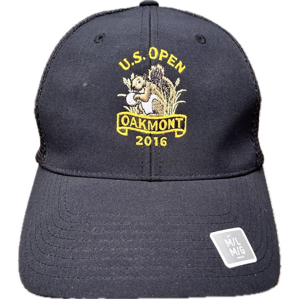 US‎ Open Oakmont 2016 Nike Black Nike Golf Flexfit Hat Cap M/L